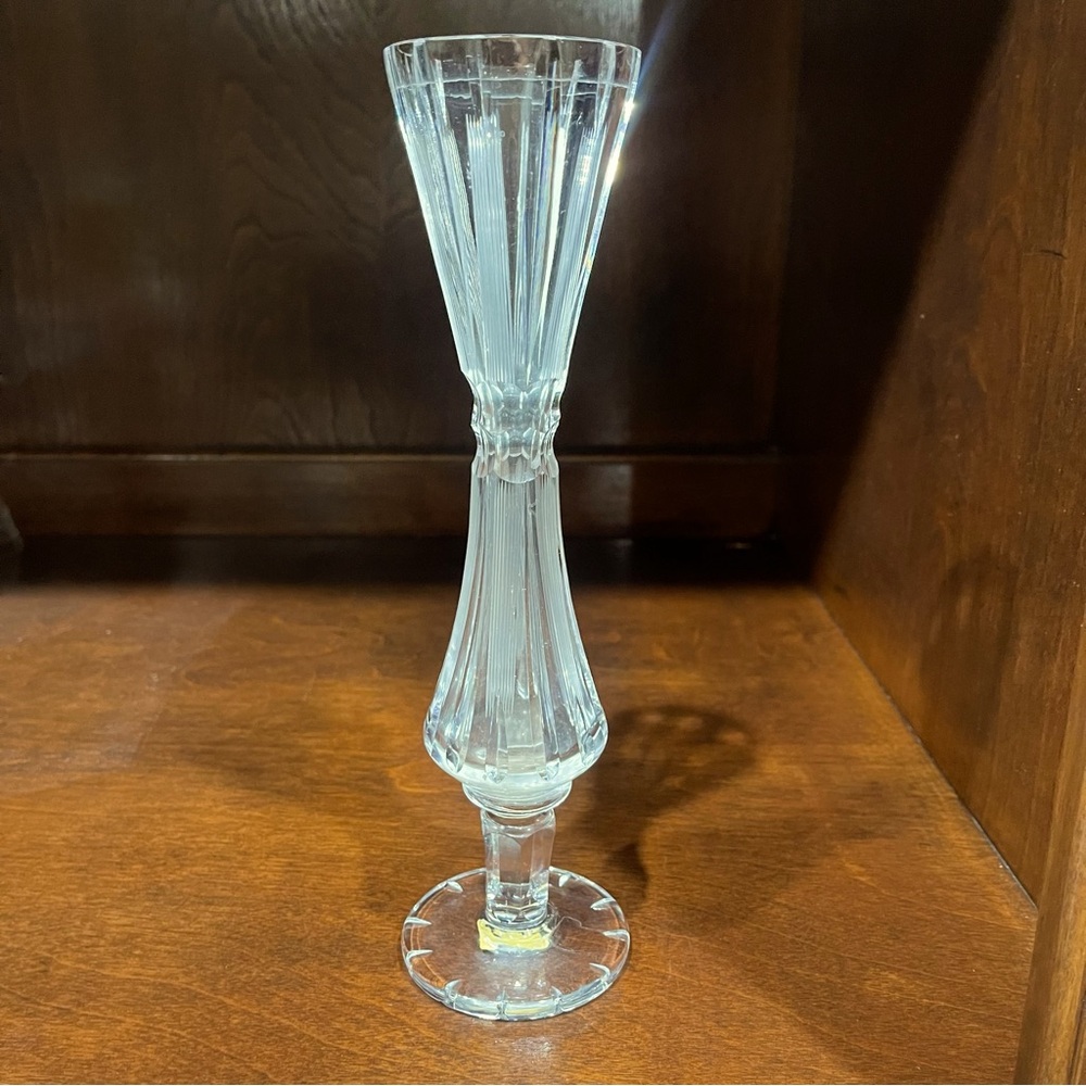 Empoli Crystal Pedestal Vase